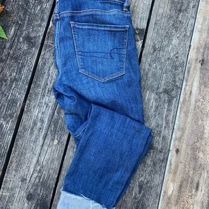 American eagle high rise crop